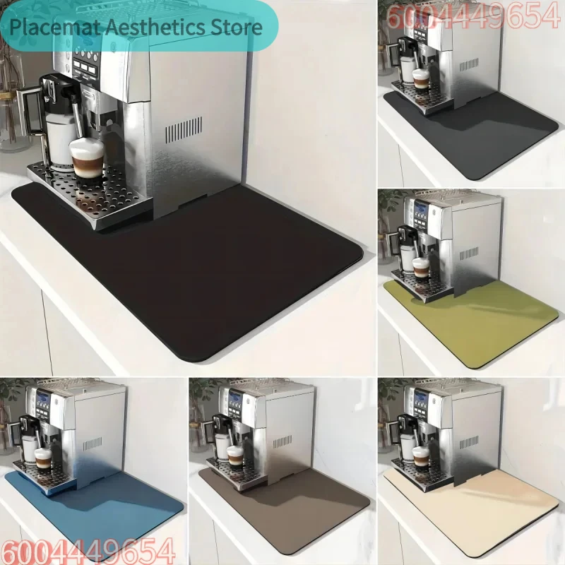 Bar Mat Rubber - コーヒーマシン用滑り止めマット、多色、防水、耐熱、お手入れ簡単、キッチンカウンター、家の装飾用カーペット