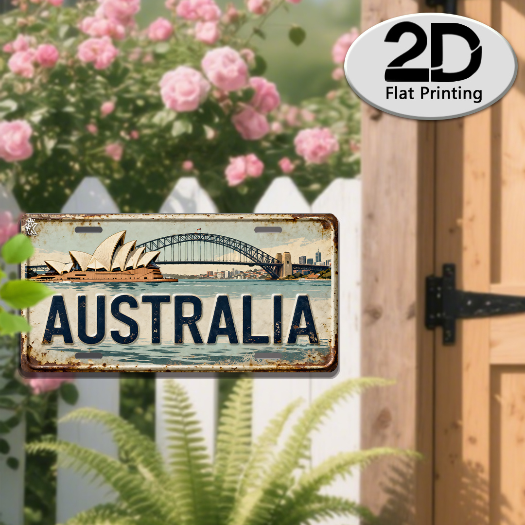 Home Bar Sydney - ALオーストラリア シドニー ライセンスプレートサイン - ヴィンテージ耐久性のある金属製プラーク壁飾り、ホームオフィスバーマンケーブウォールアート