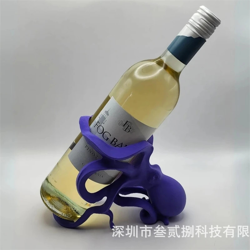 Home Bar Stand - タコワインボトルラック卓上ホームバーワインホルダースタンドテーブル装飾パーティーセンターピースワイン愛好家のためのクリスマスエレガント