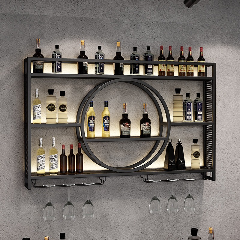 Home Bar Stand - バーワインラック壁掛けワインキャビネット、バーラック、ワインホームディスプレイラック