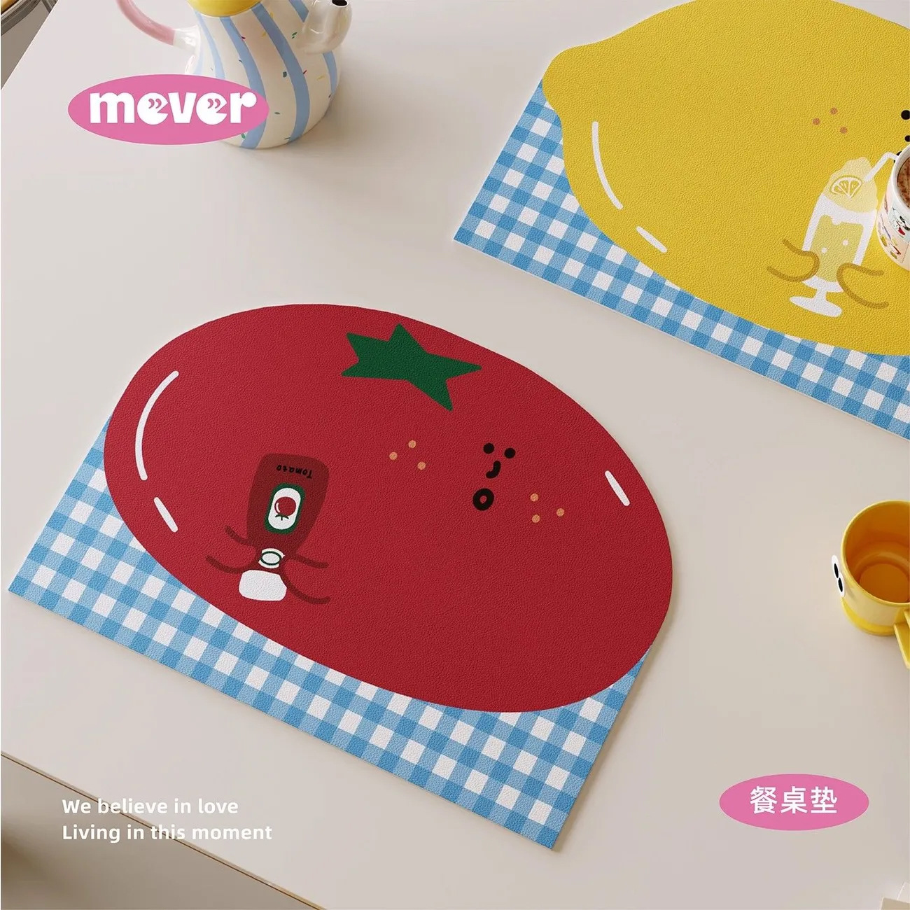 Bar Mat Rubber - 漫画革製防水耐熱ティープレースマットティーマットバーカウンター断熱マット小さなカップパッドかわいいティーマット