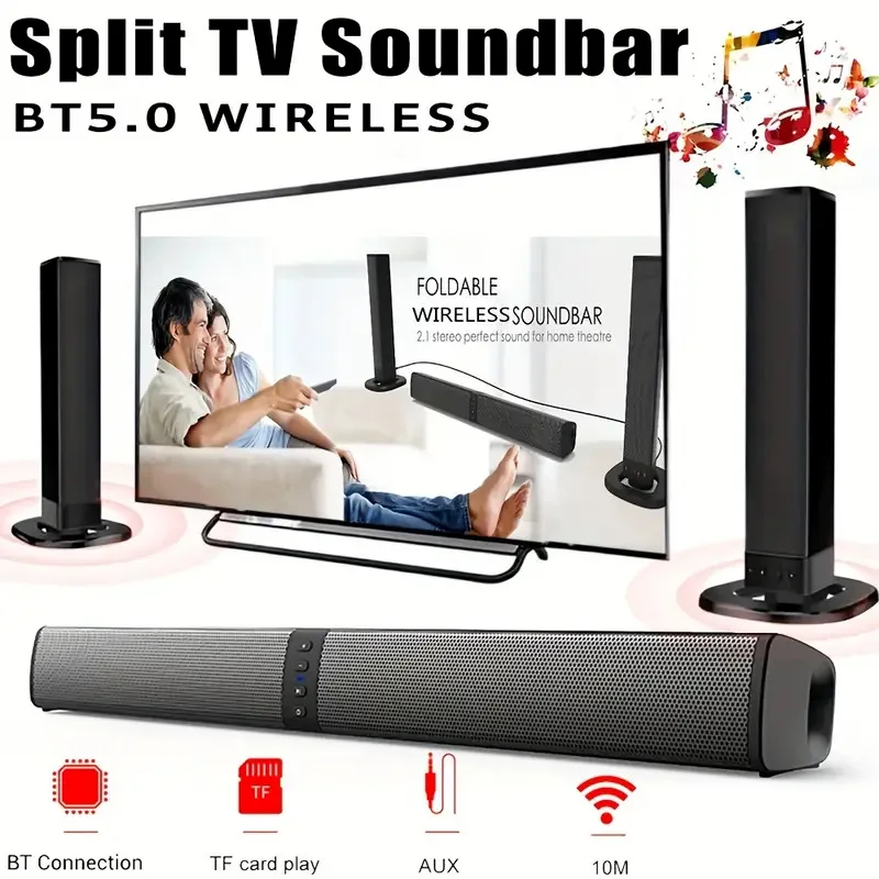 Home Bar And Theater - ワイヤレス Bluetooth テレビ サウンドバー 2 スピーカーシステム