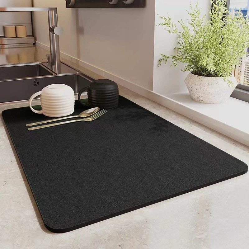 超吸収性キッチン食器用防水排水マット断熱滑り止めパッド食器マ - Bar Mat Rubber のレビューと価格