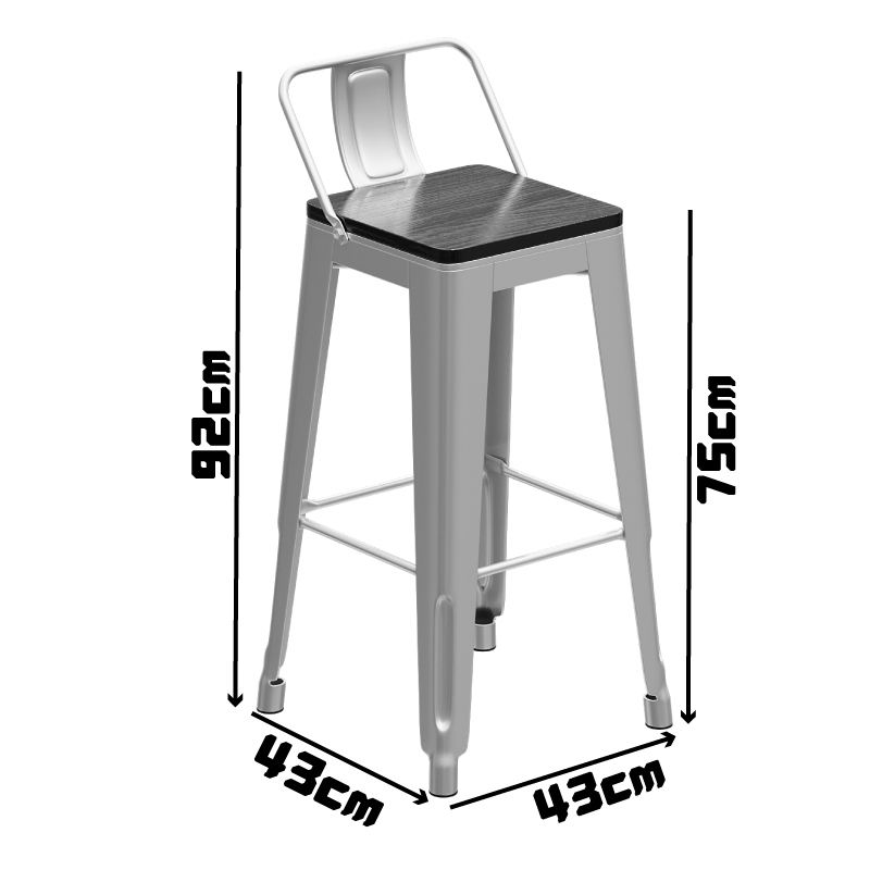 ‌ インダストリアルバーテーブル |   カフェ＆パブ用オイ - Home Bar Stools のレビューと価格