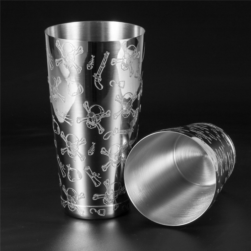 500ml/800ml スカル彫刻 ステンレス製 カクテル  - Boston Shaker Set のレビューと価格