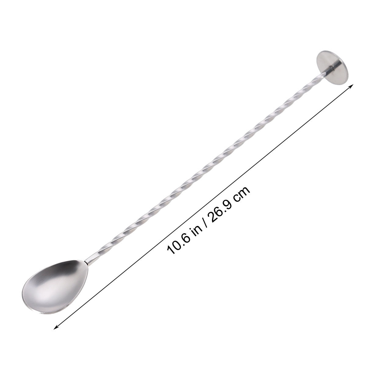 304 ステンレス鋼のカクテルバースプーンツイストロングハン - Bar Spoon Twisted のレビューと価格