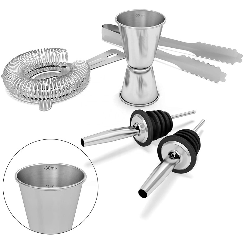ベーシックバーミキシングサプライキット、13個入りステンレス - Bar Spoon Twisted のレビューと価格