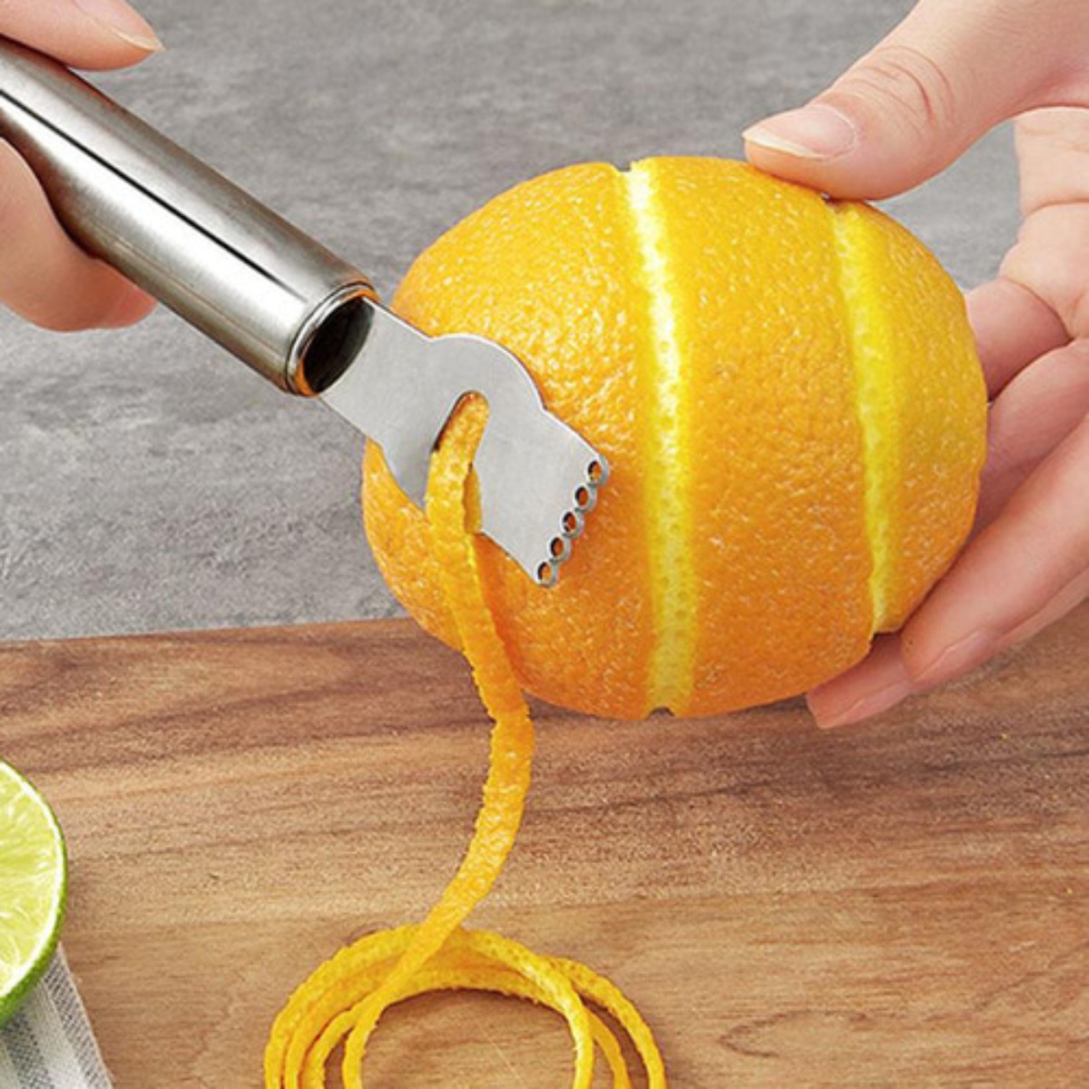 シルバーレモンゼスターツール/コアラーツール ステンレス製  - Peeler Channel Knife のレビューと価格