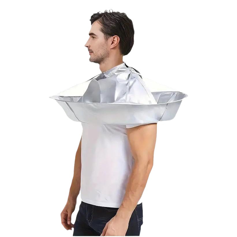1枚入り 傘型ヘアカットケープ 折りたたみ式 防水 DIY  - Home Barber のレビューと価格