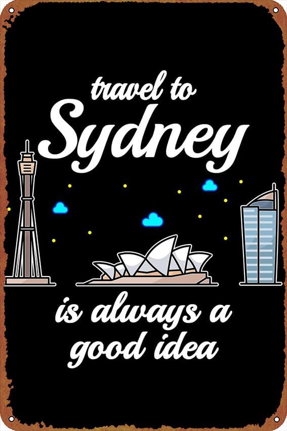 1p、シドニー旅行ポスターサイン、面白いおしゃれなアートウォ - Home Bar Sydney のレビューと価格