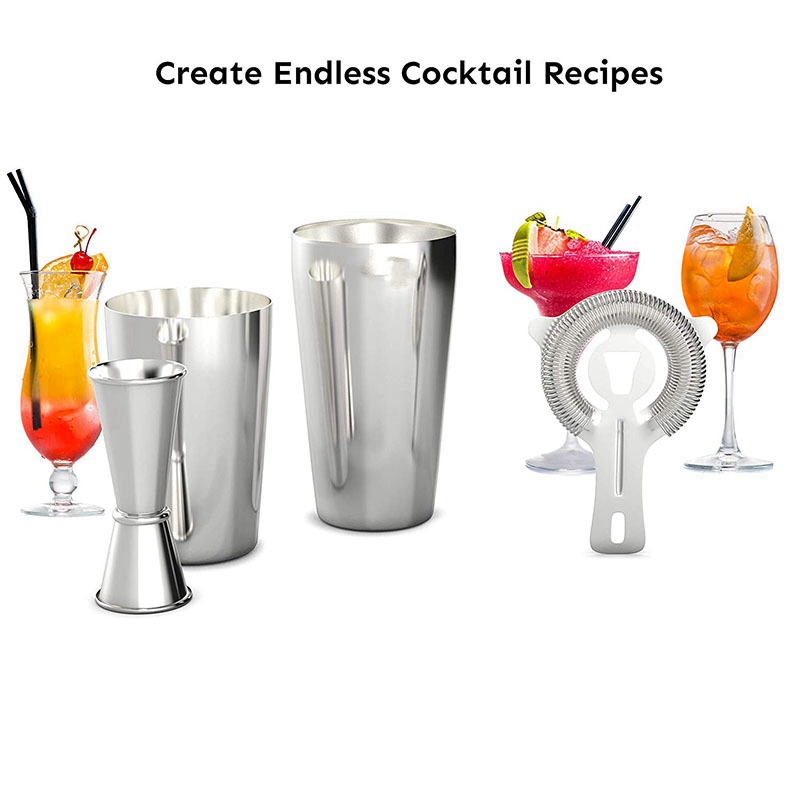 ABJT-カクテルシェーカーセット: プロフェッショナルボス - Boston Shaker Set のレビューと価格