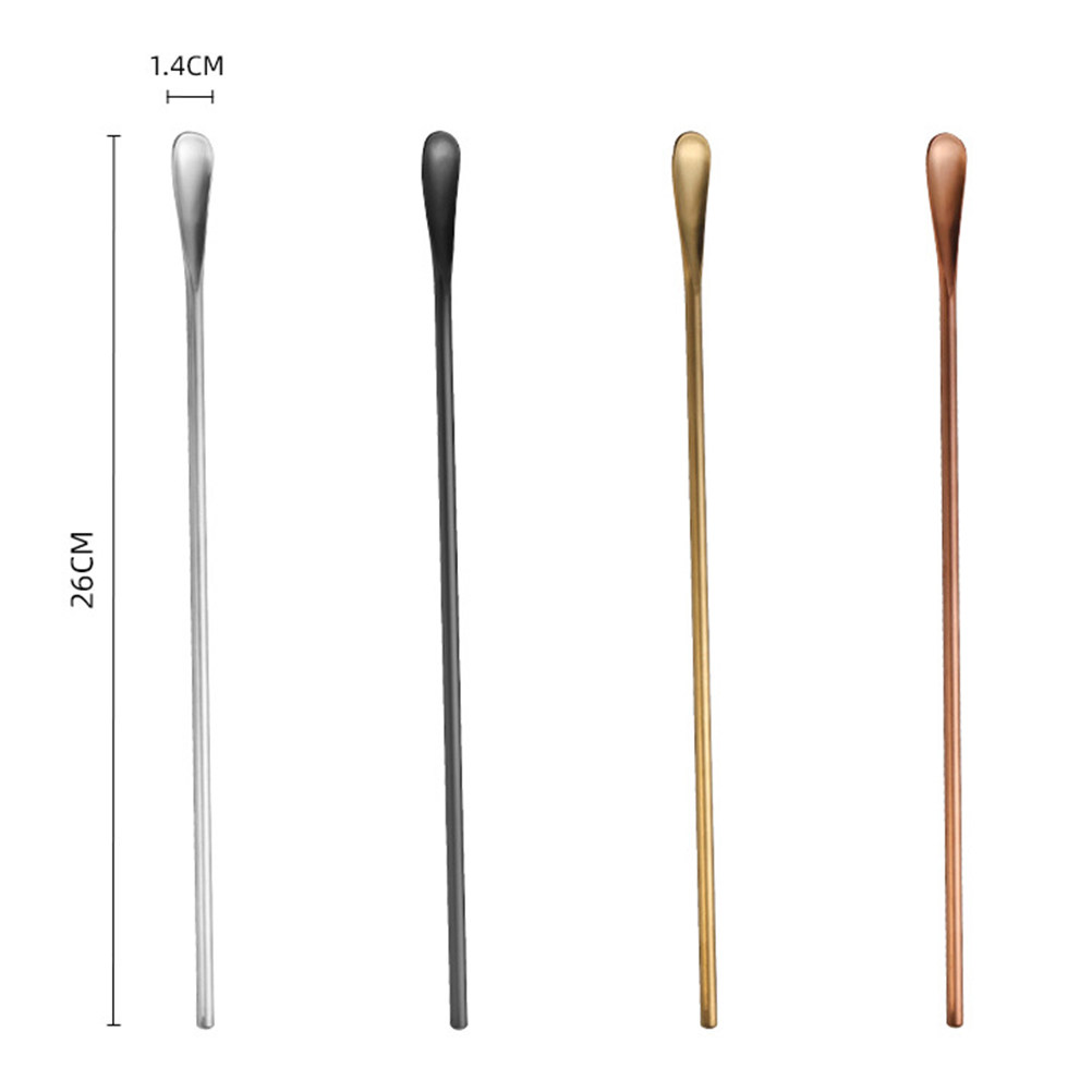 2個セット ステンレス製カクテルスプーン ロングハンドル シ - Bar Spoon Twisted のレビューと価格