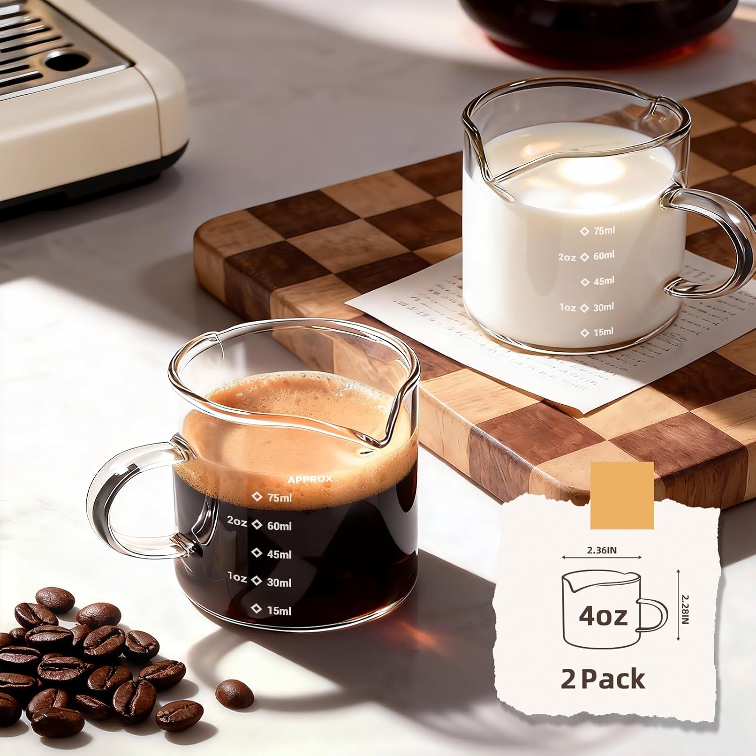 1/2個入り エスプレッソカップ 4オンス エスプレッソショ - Home Bar Set のレビューと価格