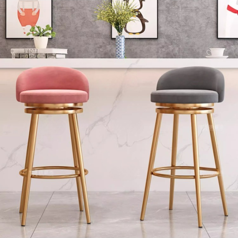 背もたれ付き回転バースツール モダンなカウンターハイトスツー - Home Bar Stools のレビューと価格