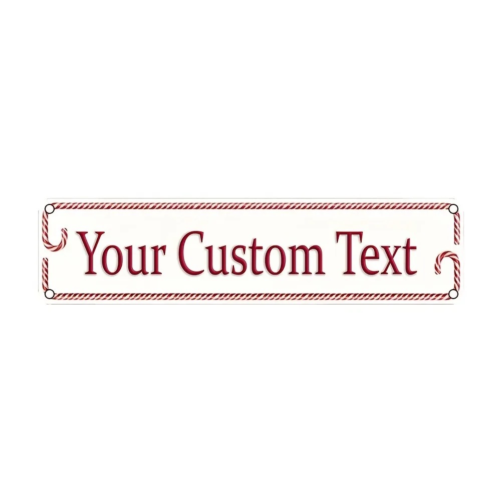 40.64x10.16cm 2Dフラットカスタムサンタアルミ - Home Bar Signs のレビューと価格