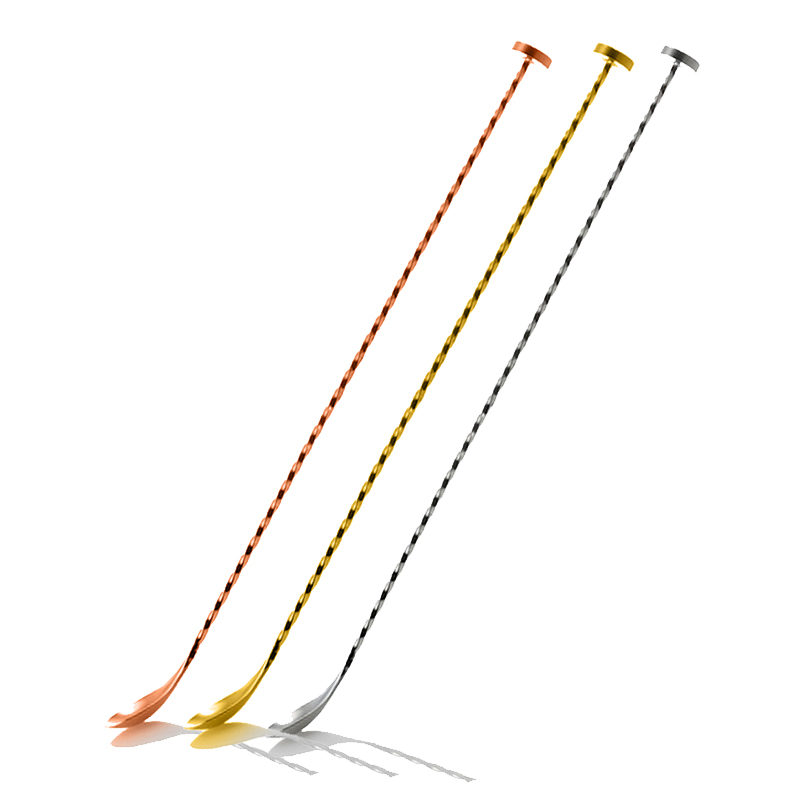 ステンレス鋼のカクテルスプーンバー,40cm,ハンマーバーの - Bar Spoon Twisted のレビューと価格