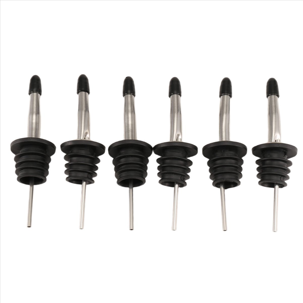 REST 6個入りステンレス製注ぎ口、スピードポアラー、酒瓶 - Speed Pourer Cap のレビューと価格