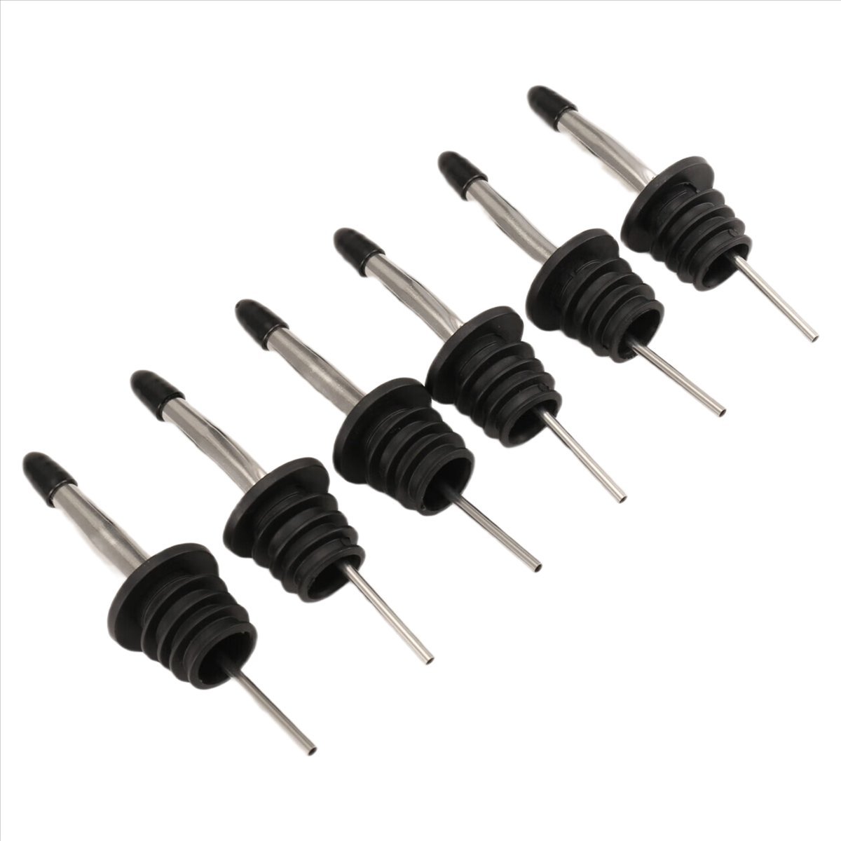REST 6個入りステンレス製注ぎ口、スピードポアラー、酒瓶 - Speed Pourer Cap のレビューと価格