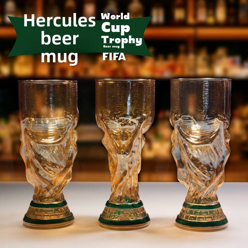 FIFA 2026 サッカー トロフィー ビールグラス クリ - Home Bar Set のレビューと価格