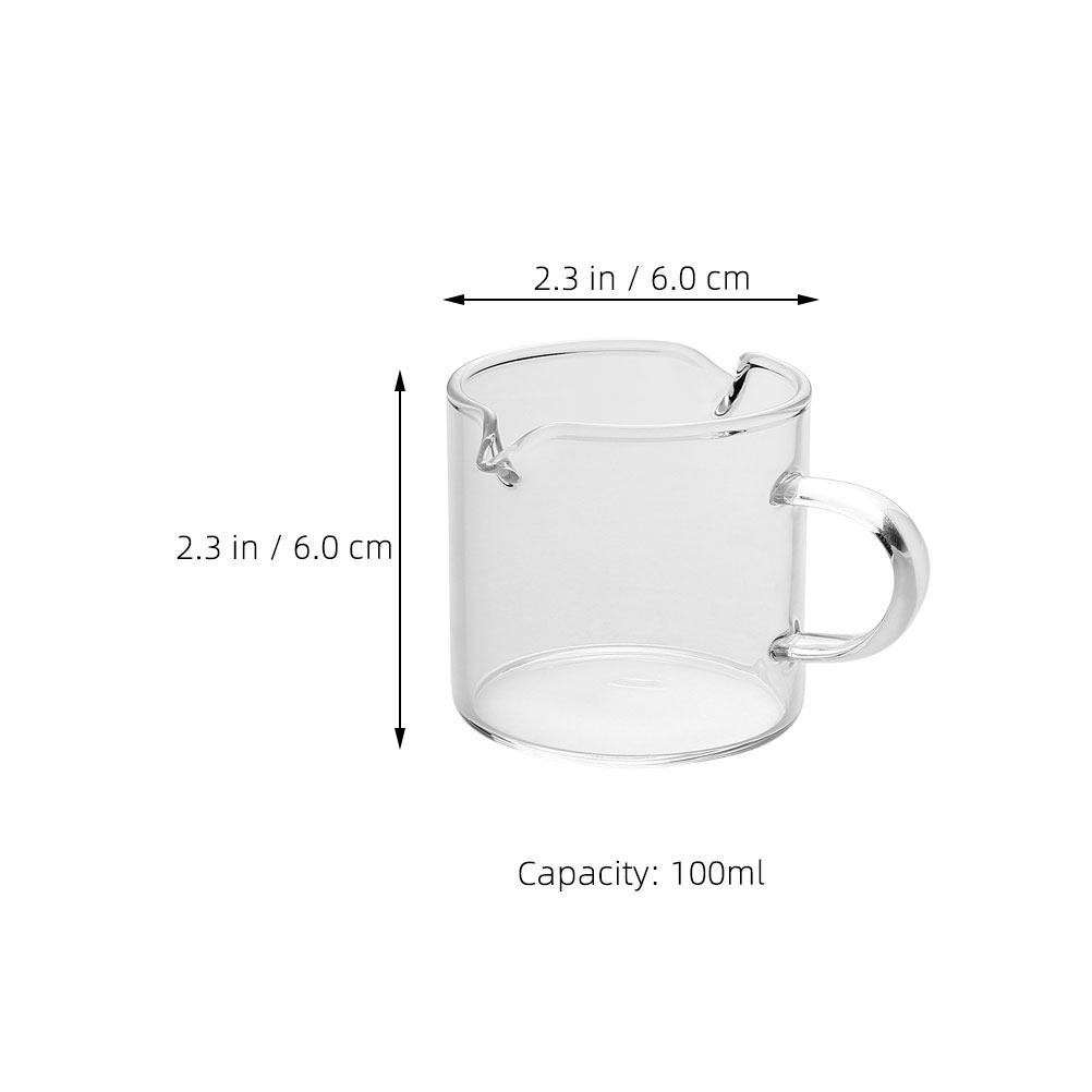2 個エスプレッソカップセット透明ホウケイ酸ガラス 100  - Home Bar Set のレビューと価格