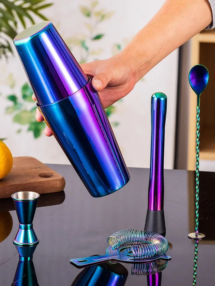 ステンレス鋼トーンカクテルシェーカーバーセット,バーテンダー - Boston Shaker Set のレビューと価格