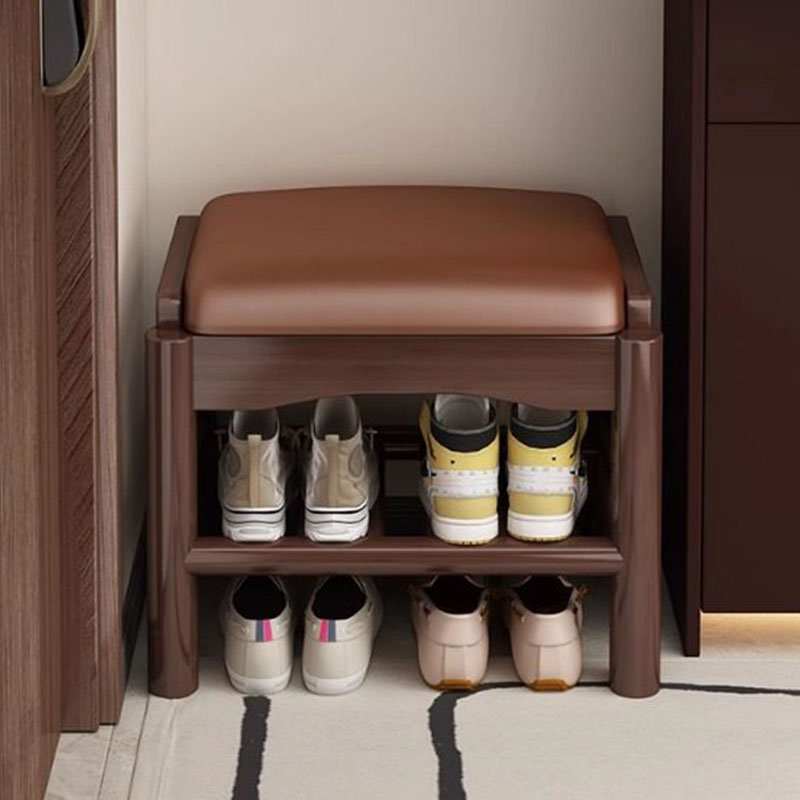 モダンな木製フットスツール靴収納プーフモバイルリビングルーム - Home Bar Lounge のレビューと価格