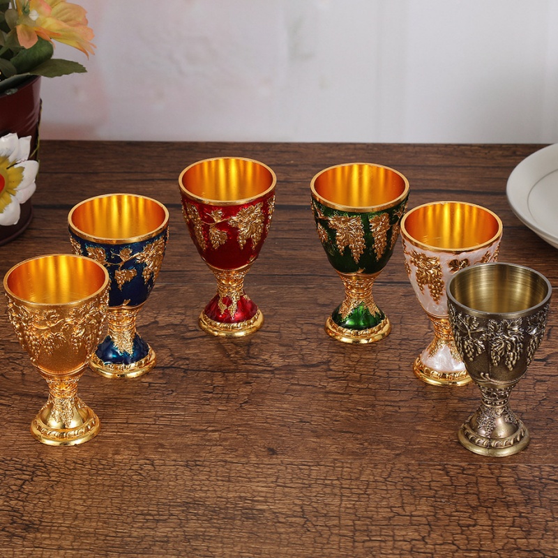 ヨーロッパワイングラス、合金ヴィンテージポータブルホワイトカ - Old Fashioned Glass のレビューと価格