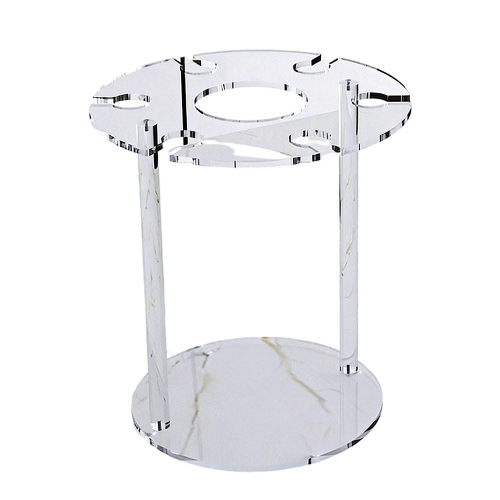透明なワイングラスラック 6カップホルダー付きスタンド 脚付 - Home Bar Stand のレビューと価格