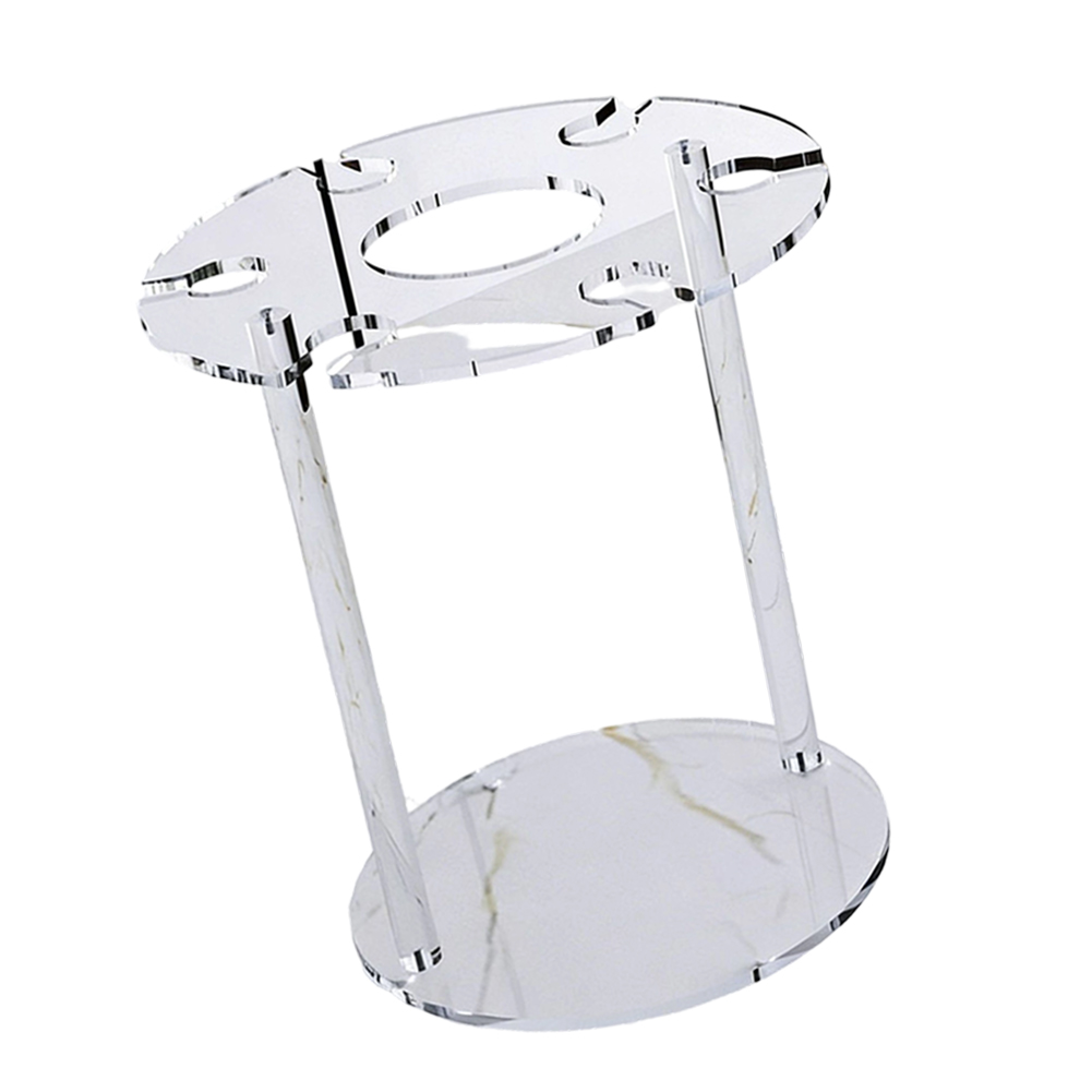 透明なワイングラスラック 6カップホルダー付きスタンド 脚付 - Home Bar Stand のレビューと価格
