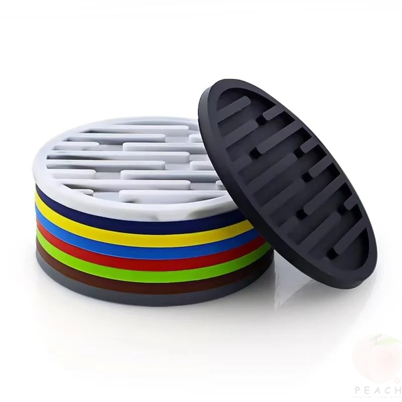 10 センチメートルシリコンコースターラウンド耐熱ゴムティー - Bar Mat Rubber のレビューと価格