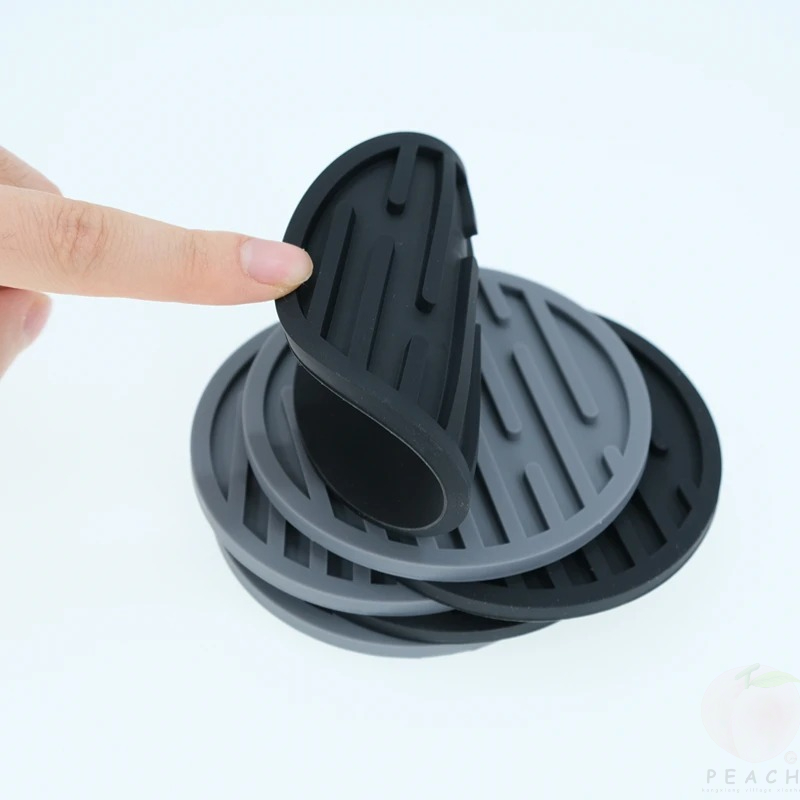 10 センチメートルシリコンコースターラウンド耐熱ゴムティー - Bar Mat Rubber のレビューと価格