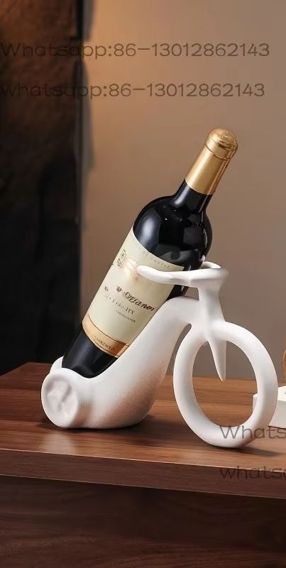 1 個の新しい高級クリエイティブワインラックオーナメント L - Home Bar And Cabinet のレビューと価格