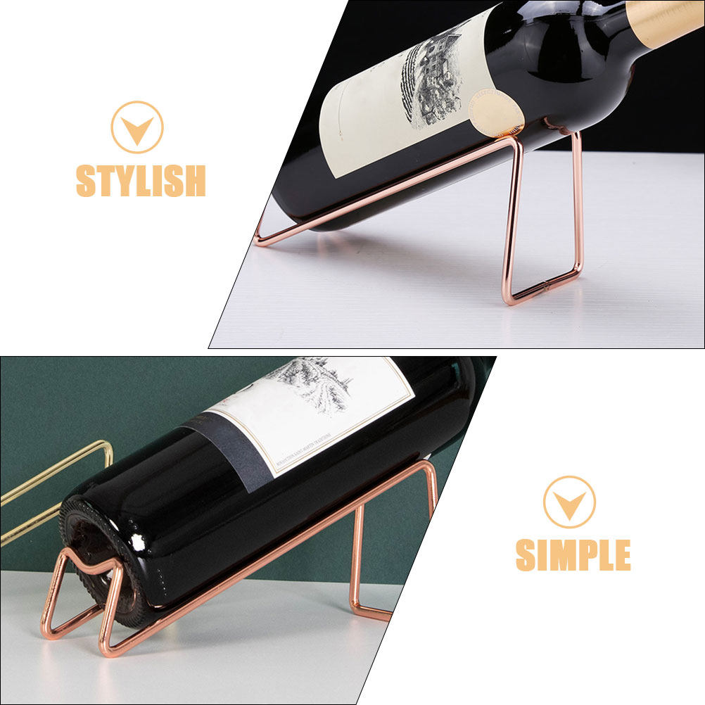ミニマリストアイアンワインホルダー シングルボトルディスプレ - Home Bar Stand のレビューと価格