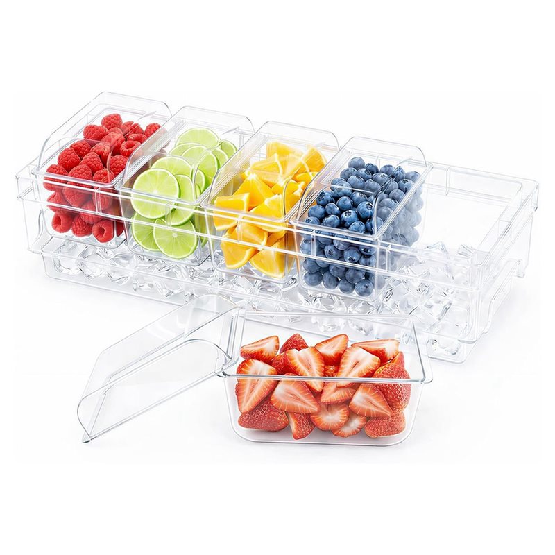 ABMR-パーティー用、バー用品、タコス用、バー用サービング - Garnish Tray Set のレビューと価格