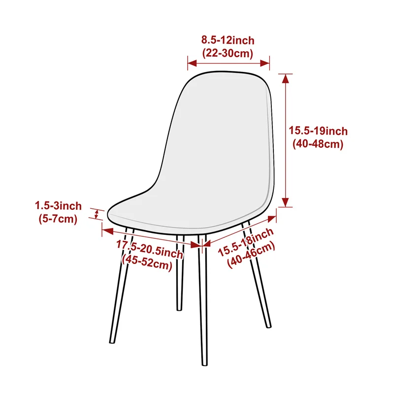 1PC ジャカードシェルチェアカバーストレッチショート背もた - Home Bar Lounge のレビューと価格