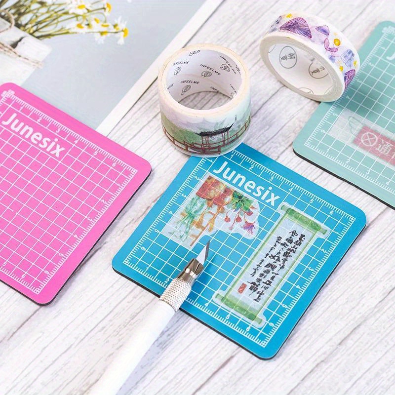 2 個ミニカッティングパッド手作りモデル 8x8cm ハンド - Bar Mat Rubber のレビューと価格