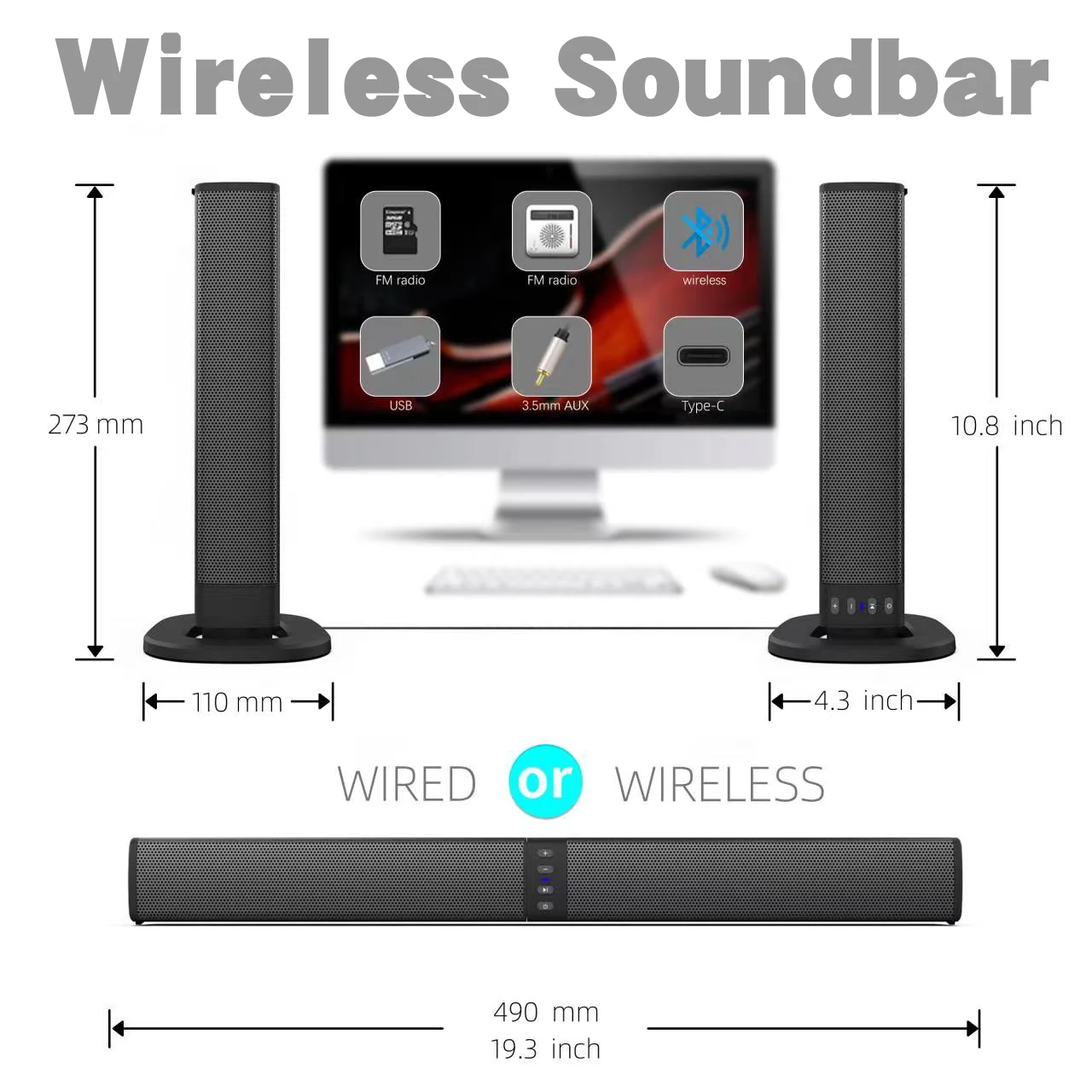 ワイヤレス Bluetooth テレビ サウンドバー 2 ス - Home Bar And Theater のレビューと価格
